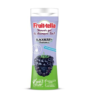 Fruitella mora champú y gel de ducha 2 en 1 - 300ml