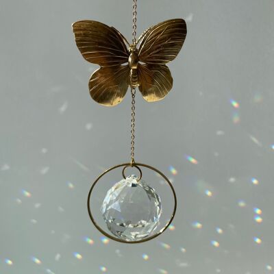 Papillon Suncatcher/attrape-lumière/cristal de fenêtre/