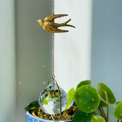 Golondrina Suncatcher/captador de luz/cristal de ventana/prisma