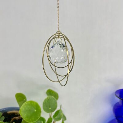 Suncatcher Circles / Light Catcher / Window Crystal / Prism