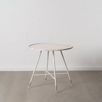 CREAM METAL TABLE