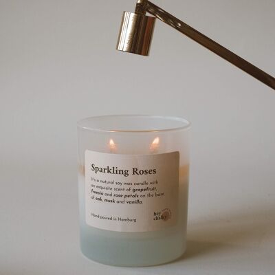 Sparkling Roses Double Wick Candle