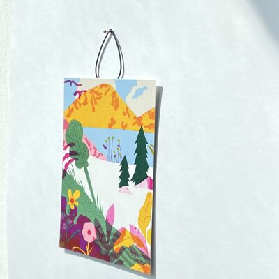 Percha para cuadros grande (47 mm) / Percha para cuadros / Decoración del hogar / Postales / Oro, rosa, negro y plata
