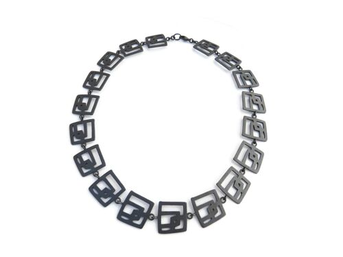 Modernist Pieces Necklace in Oxidized Silver