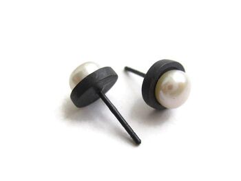 Boucles d'oreilles à tige en perles modernes 4
