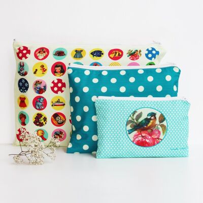Set of 3 Gwen pouches