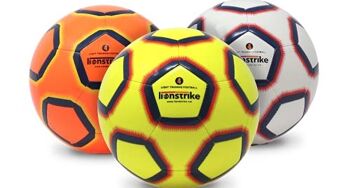 Lionstrike Ballon de football taille 3 Lite avec technologie NeoBladder, ballon de football léger pour enfants (3 à 7 ans) pour garçons/filles, entraînement/coaching en intérieur ou en extérieur (jaune) 5