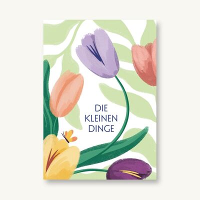 Postkarte Frühling Tulpen - Die kleinen Dinge