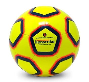 Lionstrike Ballon de football taille 2 Lite avec technologie NeoBladder, ballon de football léger pour enfants (2-4 ans) garçons/filles, entraînement/coaching en intérieur ou en extérieur (jaune) 1