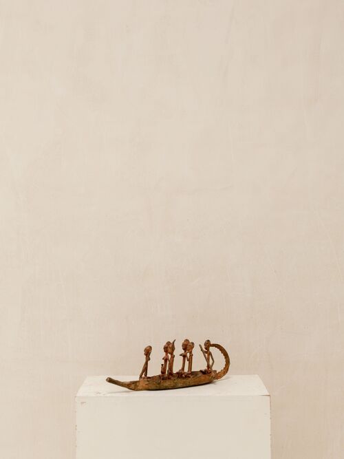 Figura decorativa Barca Dogón tanaño mediano