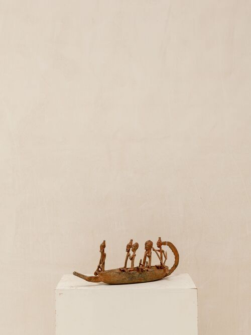 Figura decorativa Barca Dogón tamaño L