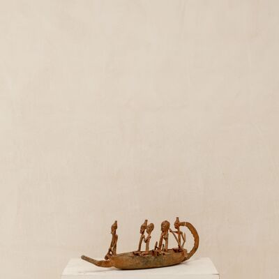 Figura decorativa Barca Dogon misura L
