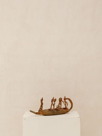 Figurine décorative Bateau Dogon taille L 1