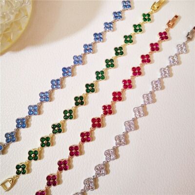Sparkling Lucky Clover Bracelets – Unique Charm in Four Leaf Modules