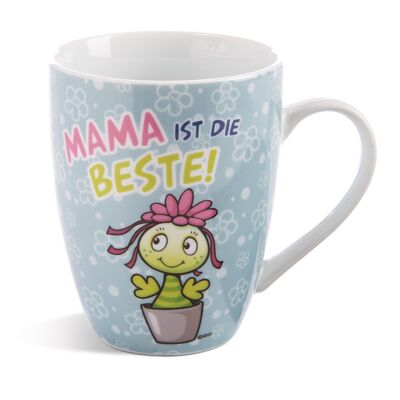 Cup "Mom is the best!" 310ml 10x8cm with banderole