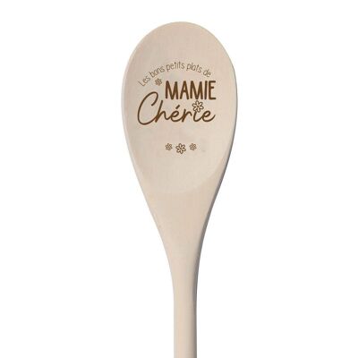 Cuchara de cocina de madera - Las buenas palmaditas de Mamie Chérie