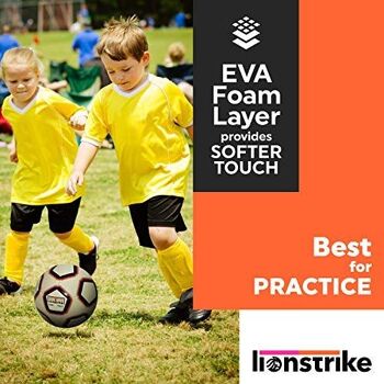 Lionstrike Ballon de football léger taille 4 avec technologie NeoBladder, football léger pour enfants (7-13 ans) pour garçons/filles, entraînement/coaching en intérieur ou en extérieur (blanc) 5