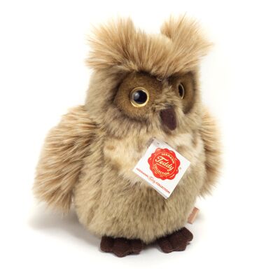 Owl grey-brown 17 cm - plush toy - stuffed animal