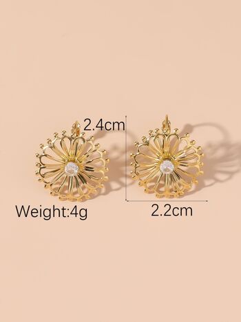 BOUCLES D'OREILLES DORMEUSE EN ACIER INOXYDABLE 24BOA104 3