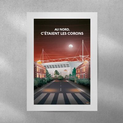 Cartel de fútbol - Lens y los Corons