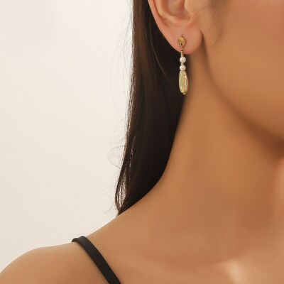 BOUCLES D'OREILLES À CLOU EN ACIER INOXYDABLE 24BOA110