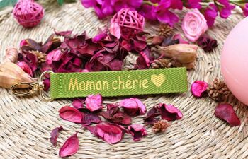 Porte-Clés "Maman Chérie" en Tissu - Un Cadeau plein d'Amour 6