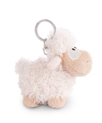 Porte-clés mouton blanc 9cm VERT 2