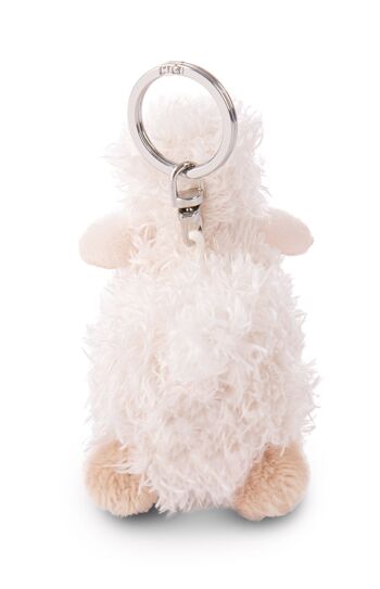 Porte-clés mouton blanc 9cm VERT 3
