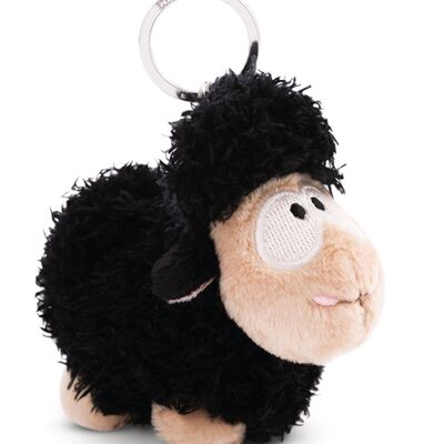 Porte-clés mouton noir 9cm VERT