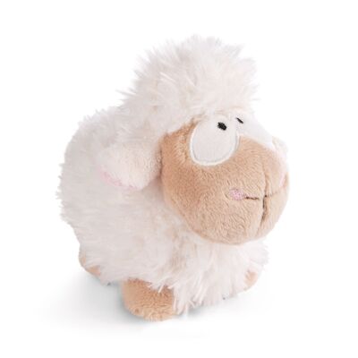 Peluche mouton blanc 13cm debout VERT