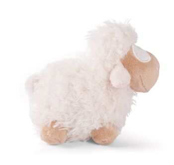 Peluche mouton blanc 13cm debout VERT 2