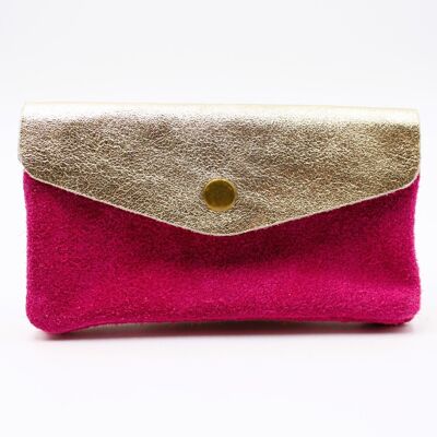 Women's Coin Purse in Glittery Leather and Skin