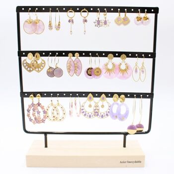 Pack de 18 boucles d'oreilles acier - PARME