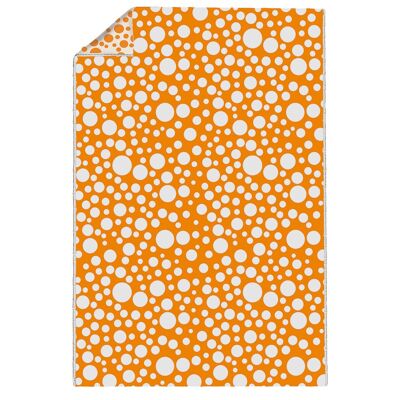 Dots orange summer blanket