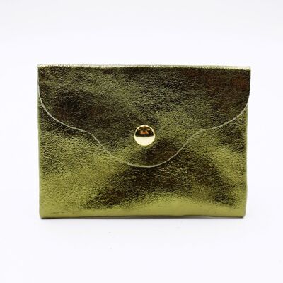 Small women's purse in glittered leather