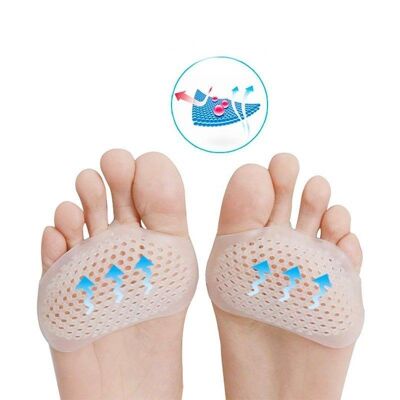 Pair of pain-relieving plantar pads for the forefoot