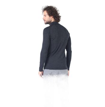 Chemise à manches longues - ASTRO - 100% laine mérinos (zip) 11