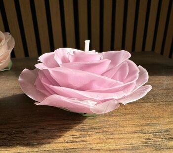 Bougie Fleur ⎪ La jolie Rose (sans tige) 4