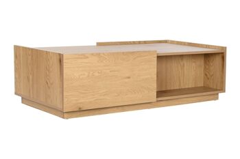 TABLE BASSE CHÊNE MDF 120X60X35 NATUREL MB210703 1