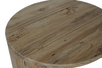 Table Centrale Set 2 Bois de Pin Recyclé 99X99X48 MB211537 2