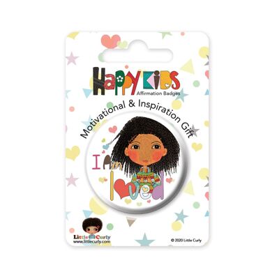 Happy Kids Affirmation Pin c