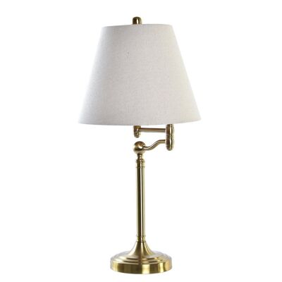 LAMPADA DA TAVOLO METALLO POLIESTERE 36X36X76 BIANCO LA193652