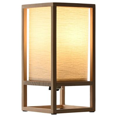 POLYESTER PINE TABLE LAMP 12X12X25 NATURAL LA212931