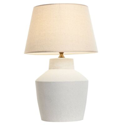 Lampe de table en coton porcelaine 40x40x62 LA212969