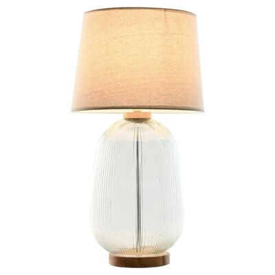 Lampe de table en verre polyester 32x32x61 LA213192