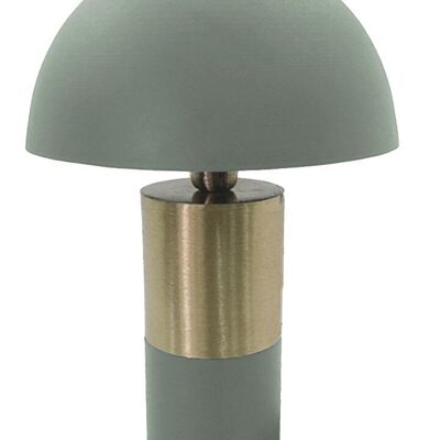 Tischlampe aus Eisen 31X31X45 Jadegrüner Pilz LA206164