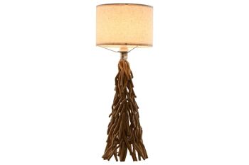 LAMPE DE TABLE EN BOIS 26X26X69 COFFRES LA213149 1