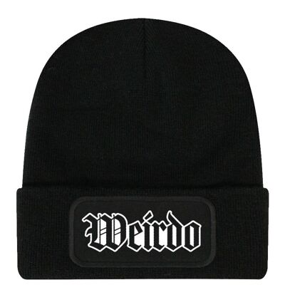 Weirdo Black Beanie