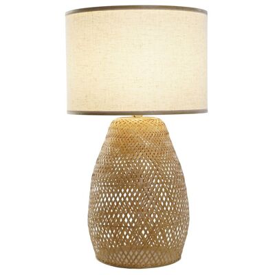 Bamboo Polyester Table Lamp 40X40X71 Natural LA208420