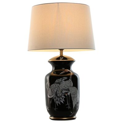 LAMPARA SOBREMESA CERAMICA ALGODON 40X40X66 GARZA LA213156